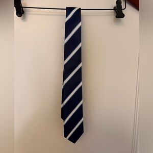 Navy Blue Striped Tie
